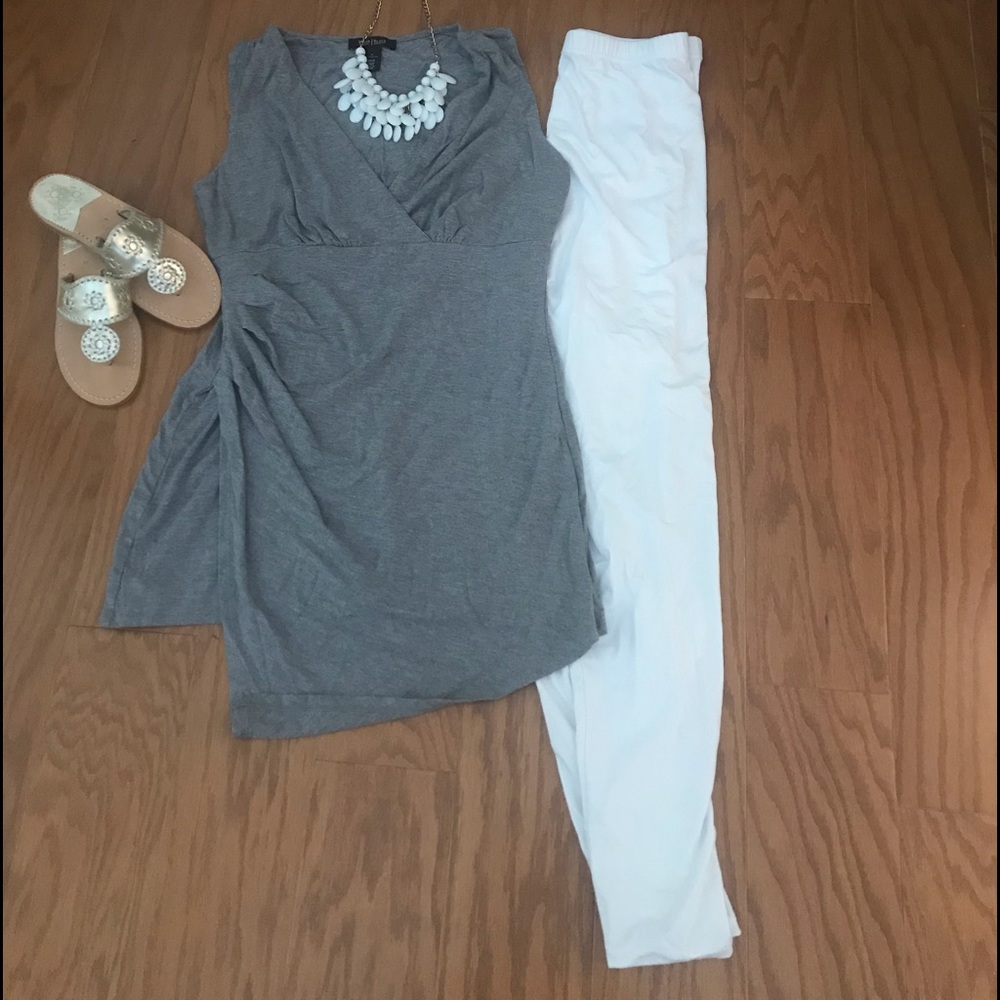 White House Black Market faux wrap Tunic size S